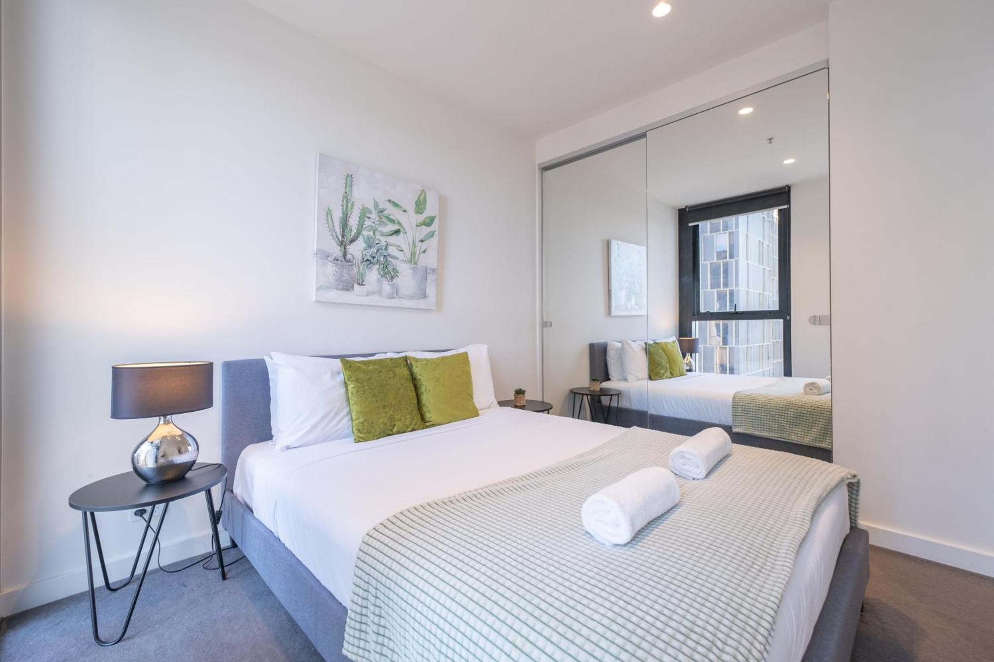 Relaxed 1Br1Ba City View Apt Wifi In Cbd Melbourne Esterno foto